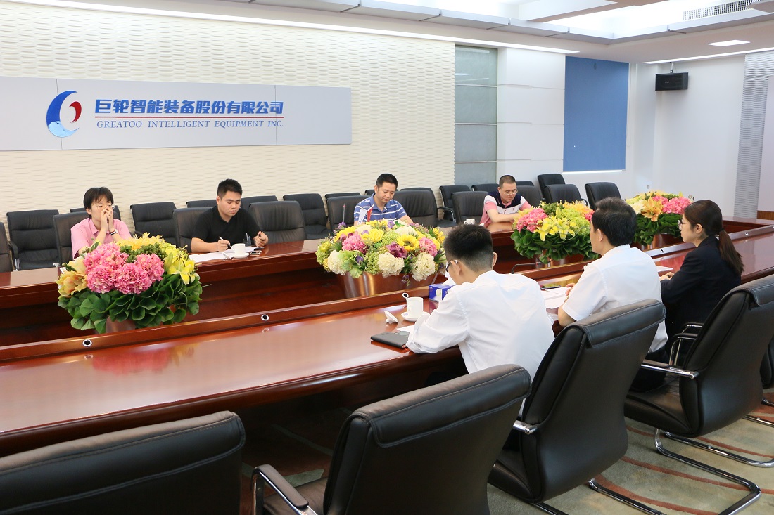 調(diào)研企業(yè)用工培訓  助力企業(yè)人才培養(yǎng) —— 國家審計署駐廣東特派員辦事處審計組蒞臨巨輪智能開展調(diào)研